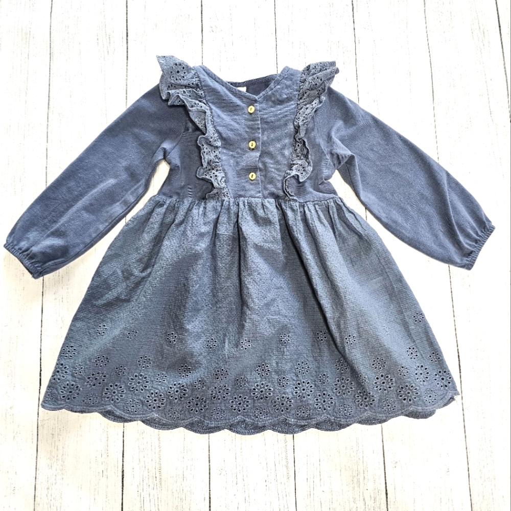 Dusty Blue H&M Toddler Dress 2T